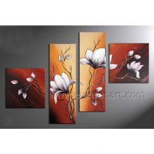 Hand Painted Canvas Art Modern Flower Oil Painting for Home Decor (FL4-117)